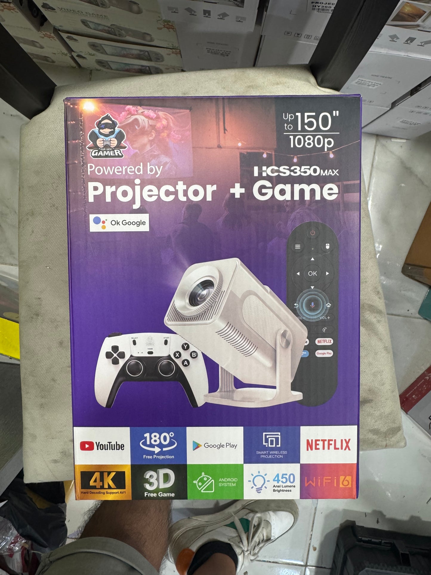 Projetor 4K - Android Certificado